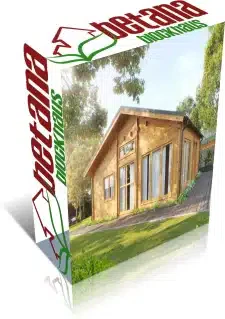 Der Kasten für ein Blockhaus passend für Wohnhäuser.