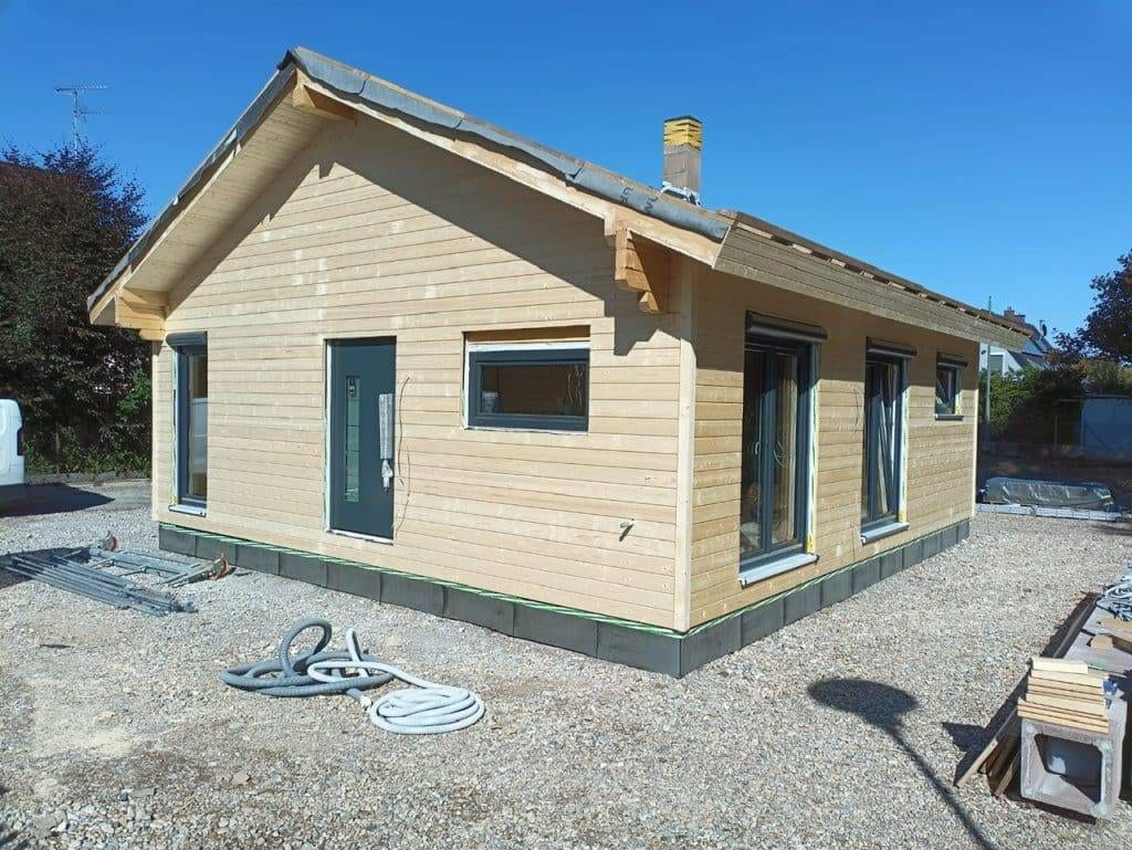 Blockhaus Rückansicht