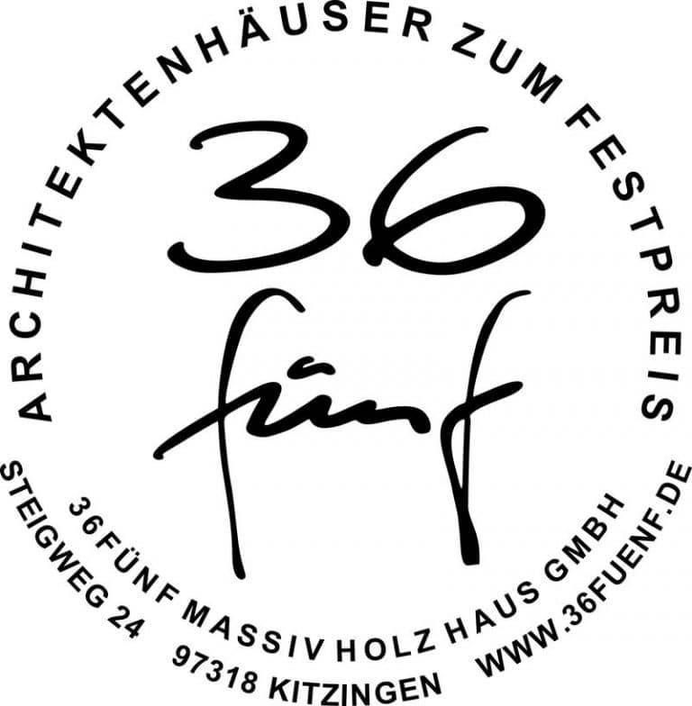 Logo 36fünf Massivholzhaus: Architektenhäuser zum Festpreis. 36fuenf.de